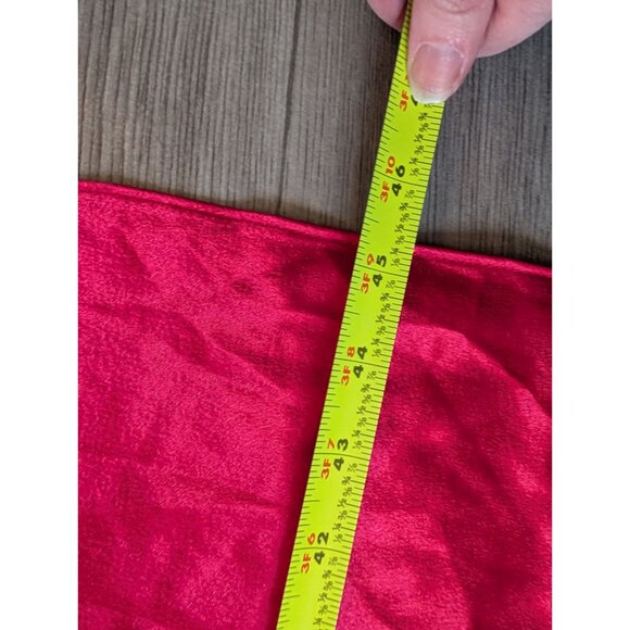 Vintage California Dynasty Red Satin & Lace Nightgown With Sequins Detail Size S - Picture 8 of 9